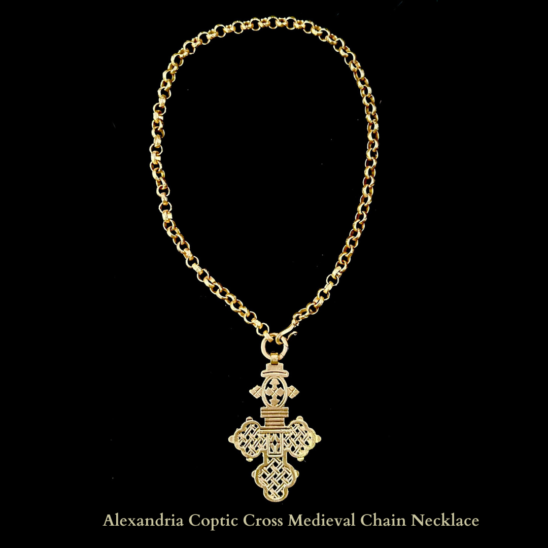 Alexandria Coptic Cross Medieval Chain Necklace