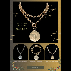 The Goddess Gallia Bravery Link Necklace - Silver