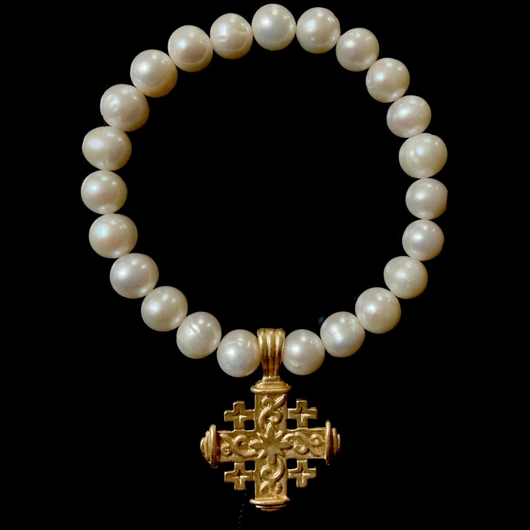 Pilgrim's Cross Freshwater Pearl Enlightenment Bracelet