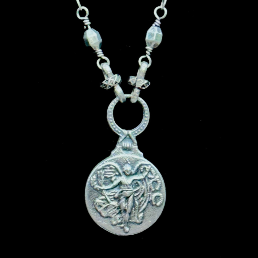 Petite Nike the Goddess of Victory  Necklace - Sterling Silver