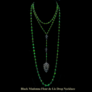 Saint Michael  Canadian Jade Wrap Necklace / Bracelet