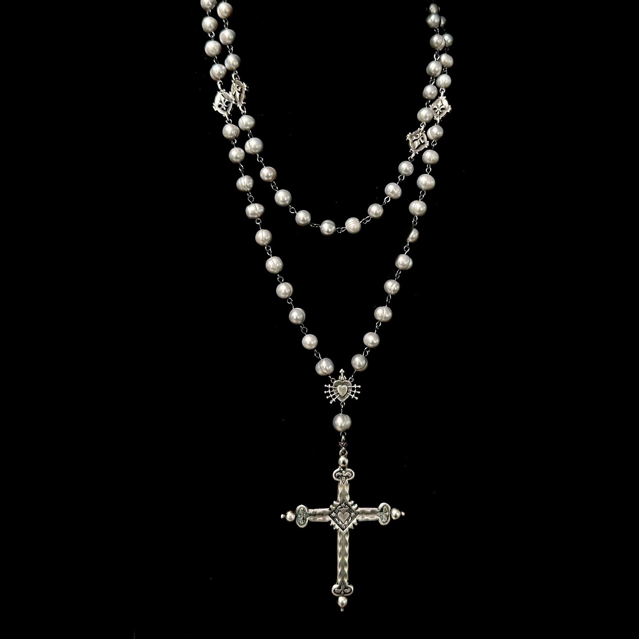 Amazon.com: CLGIFT 12 X Wholesale Bulk Rosary Long Faux Pearl Rosary  necklace 18 inches drop down for Baptism , Wedding , Religious Favor  /Baptism Favor/baby shower/ wholesale bulk rosary with organza gift