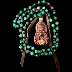 One of a Kind Kwan Yin the Goddess of Mercy and Compassion Necklace