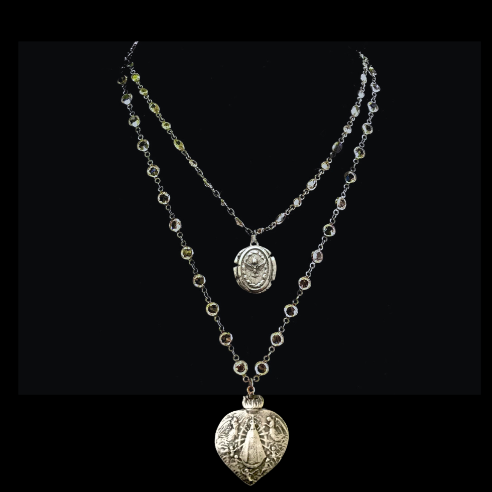 Lujan Illumination Necklace by Whispering Goddess - Silver