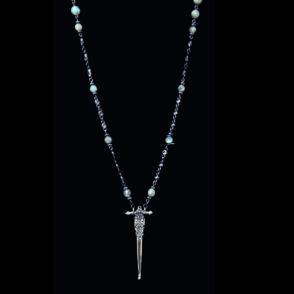 The Joan of Arc Fierbois Sword in Labradorite & Sterling Silver