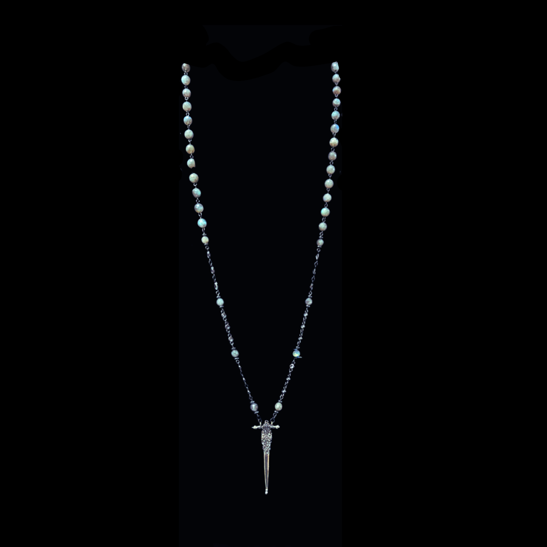 The Joan of Arc Fierbois Sword in Labradorite & Sterling Silver