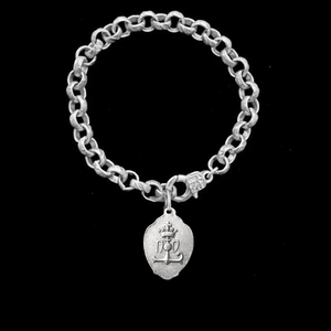 Notre Dame of Paris Medieval Cable Chain Bracelet in Silver