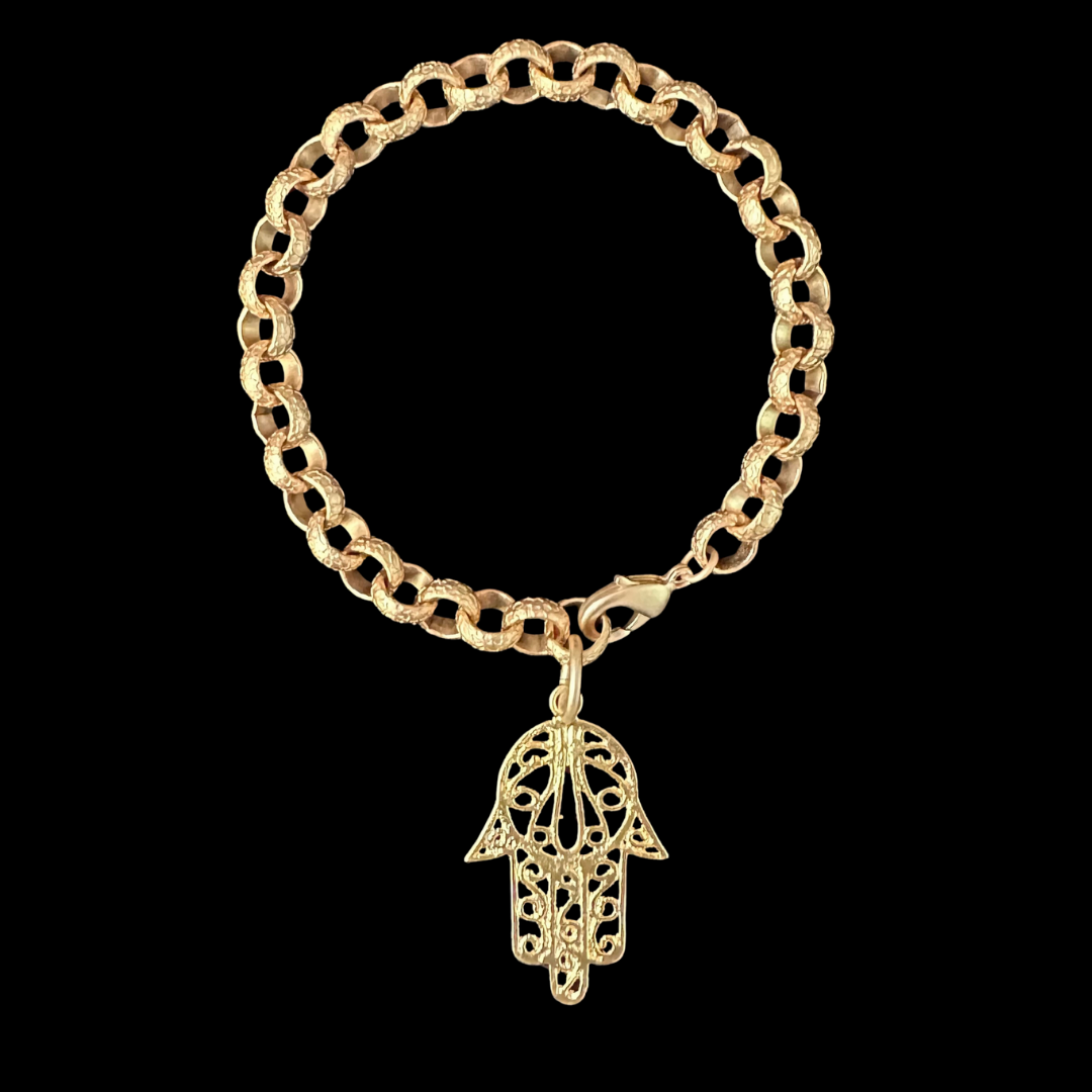 Hamsa Hand of the Divine Medieval Chain Bracelet