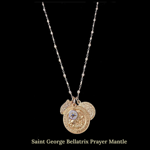 Bellator Mantle of Saint George Gold  Bead Chain Necklace