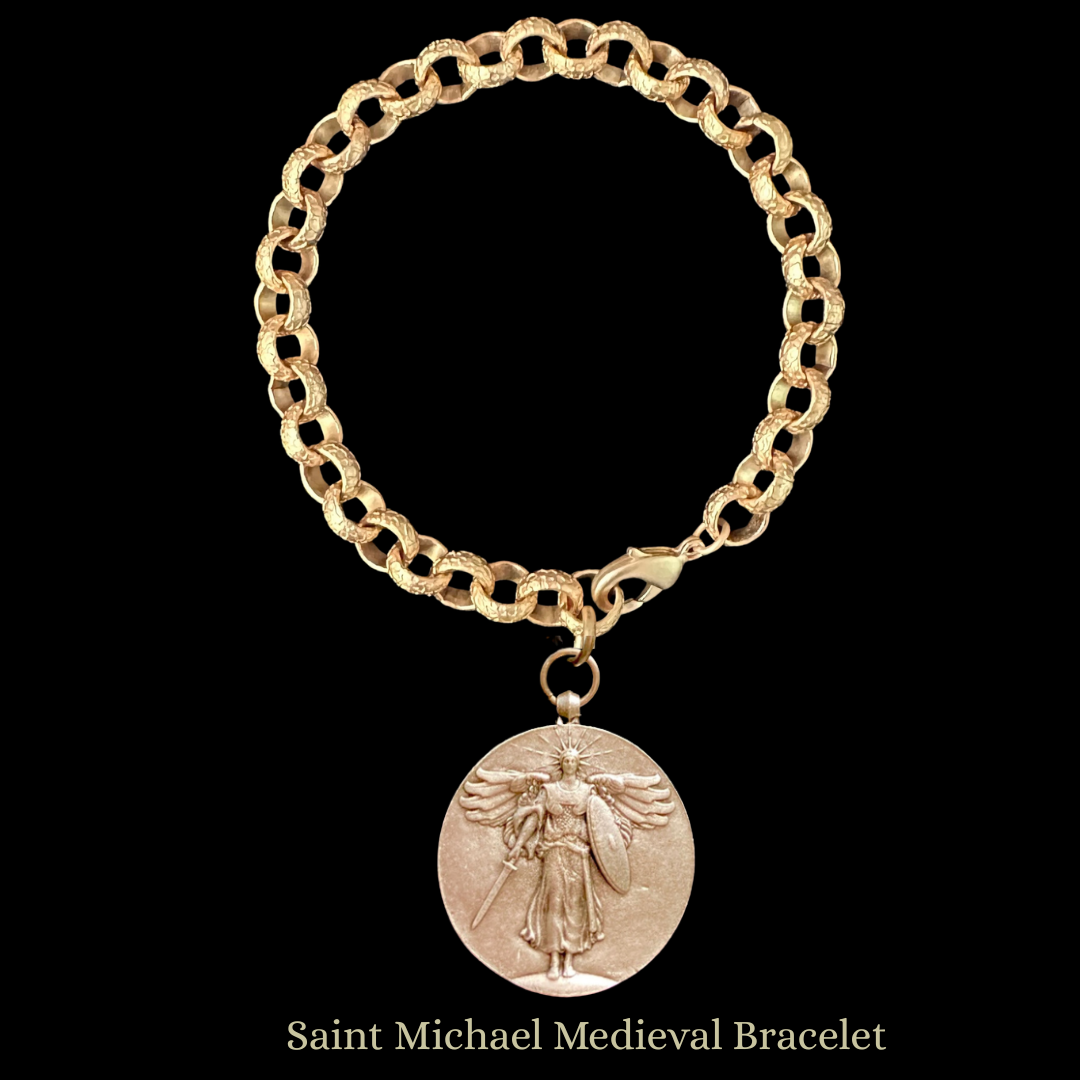Saint Michael Medieval Chain Bracelet