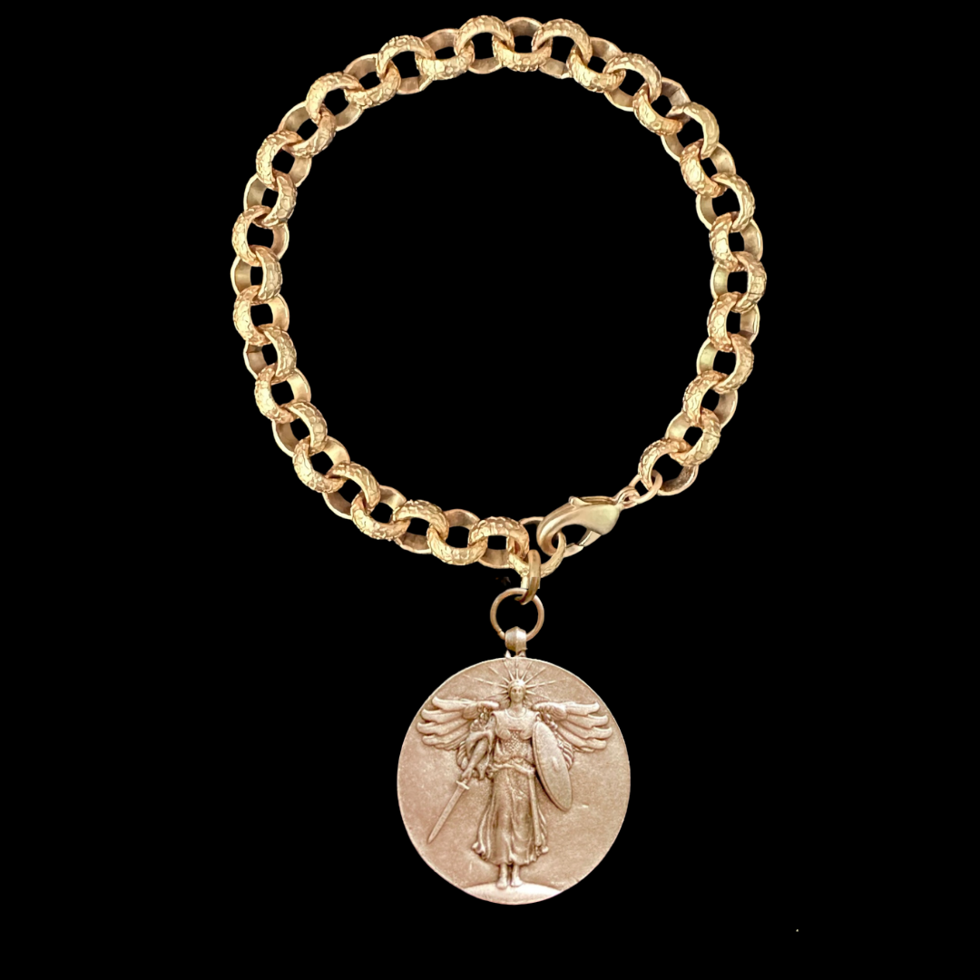 Saint Michael Medieval Chain Bracelet