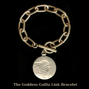 The Goddess Gallia Link Bracelet by Whispering Goddess - Gold