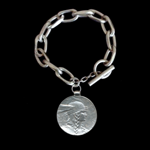 The Goddess Gallia Link Bracelet by Whispering Goddess - Silver
