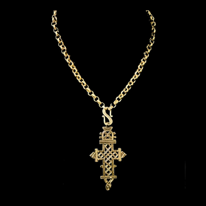 Thebes Coptic Cross Medieval Chain Necklace