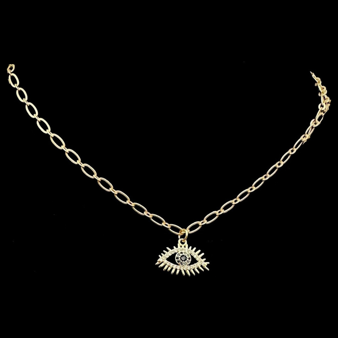 All Seeing Eye Wisdom Chain Necklace