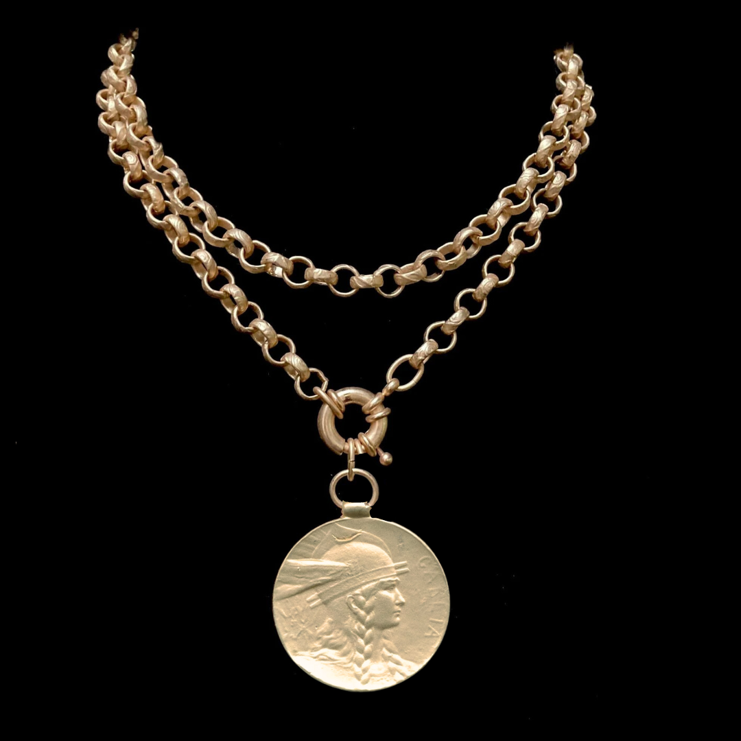 The Goddess Gallia Link Bracelet by Whispering Goddess - Gold