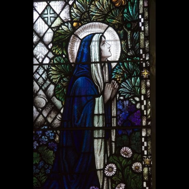 The Majestic Mary Magdalene at la Sainte-Baume in Amethyst Necklace