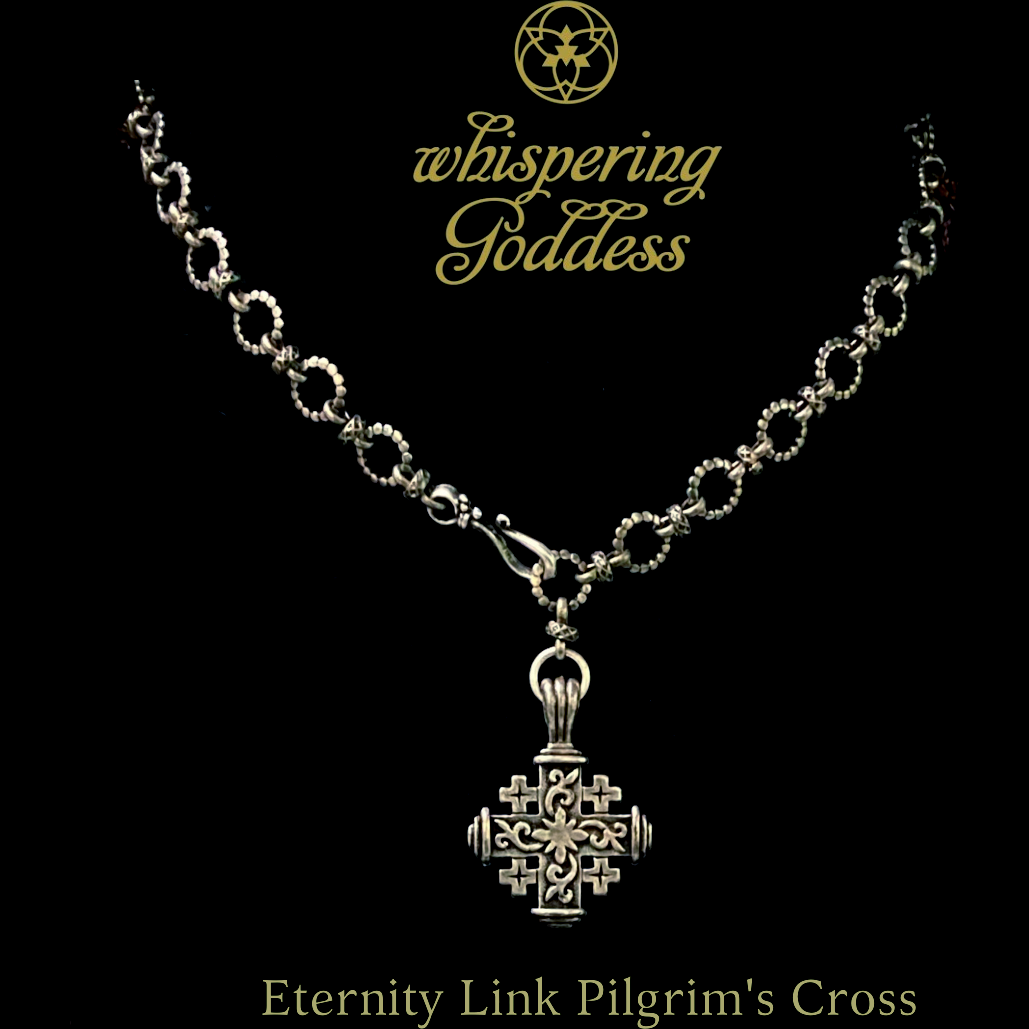 Pilgrim's Cross Eternity Link Necklace Silver