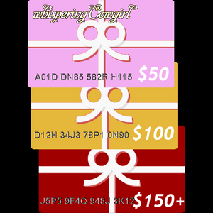 Whispering Cowgirl Gift Card