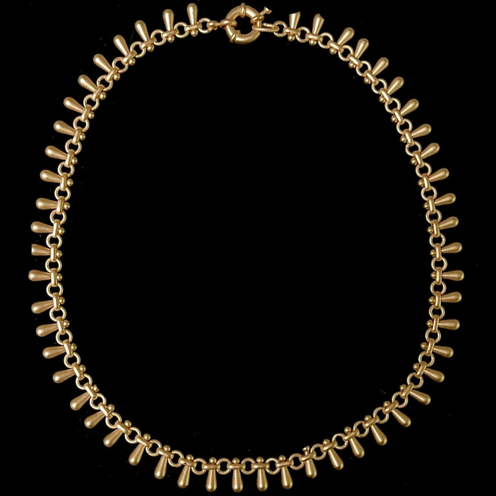 Saint George Feather Necklace in Gold by Whispering Goddess