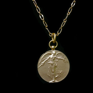 Wisdom Chain Peace Angel Chain Necklace  by Whispering Goddess - Gold
