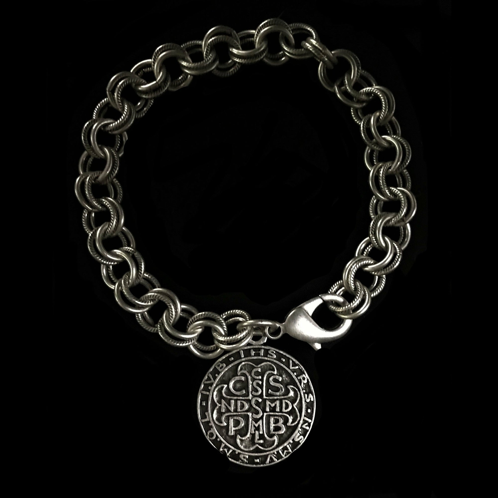 San Benito Double Cable Bracelet by Whispering Goddess - Silver