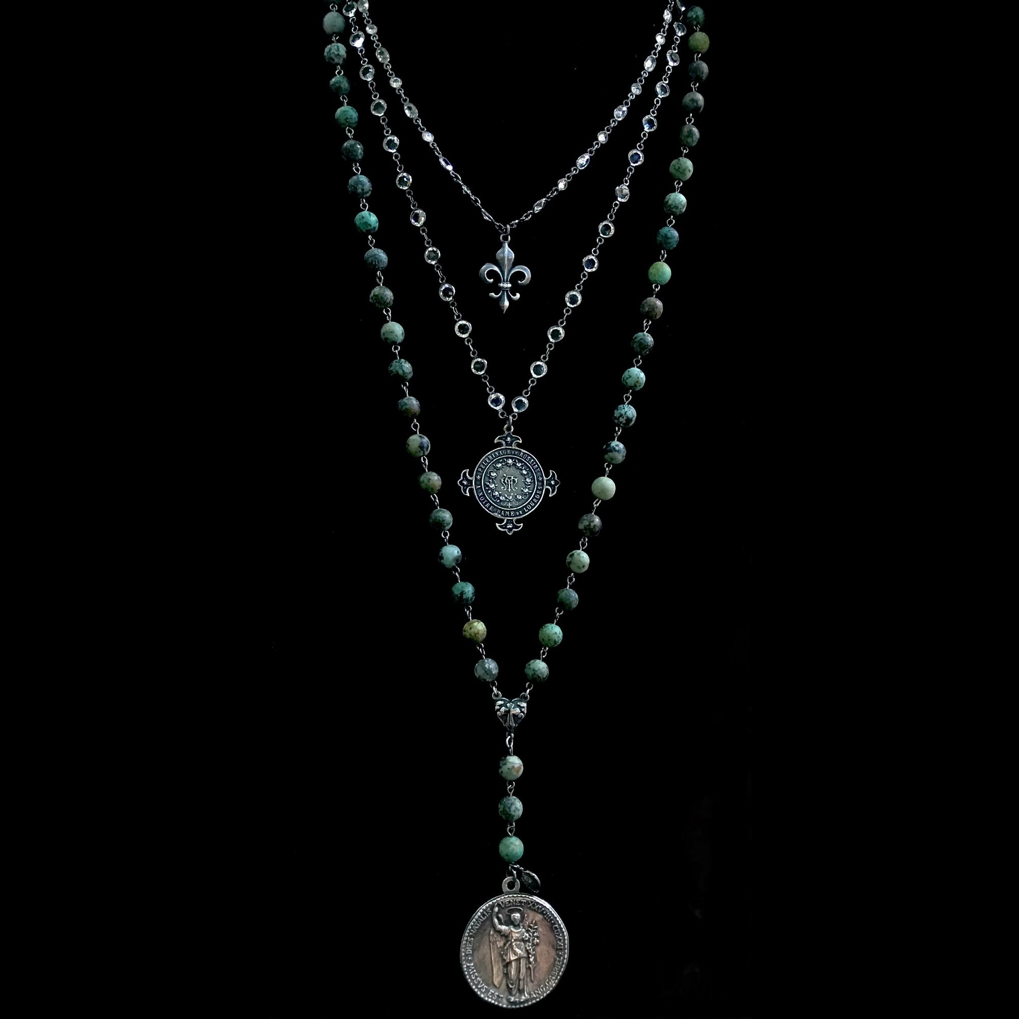 Lourdes Illumination Necklace by Whispering Goddess