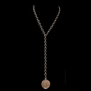 Saint Michael  Eternity Link Chain Necklace Gold