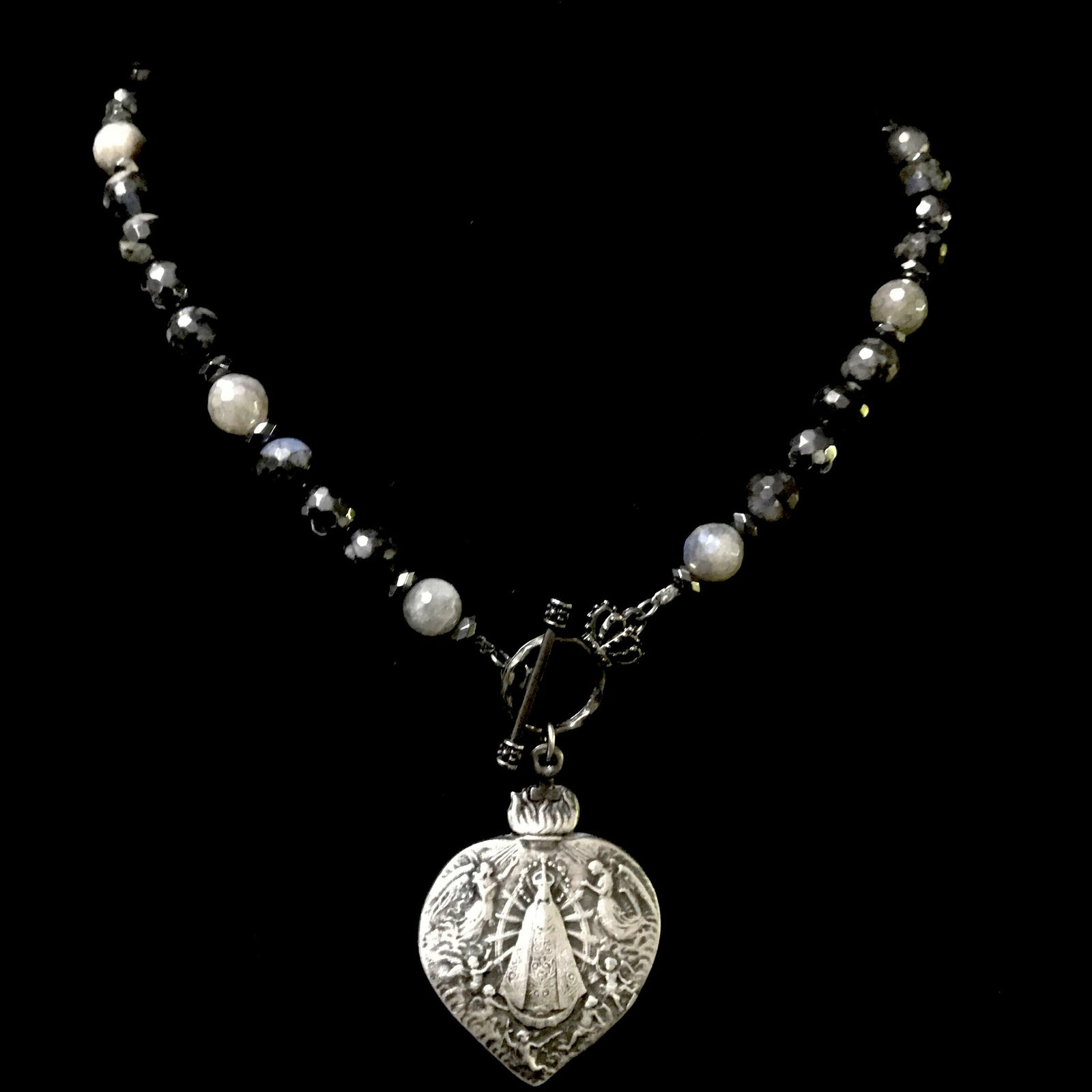 Lujan Choker Necklace in Galaxy Mix by Whispering Goddess