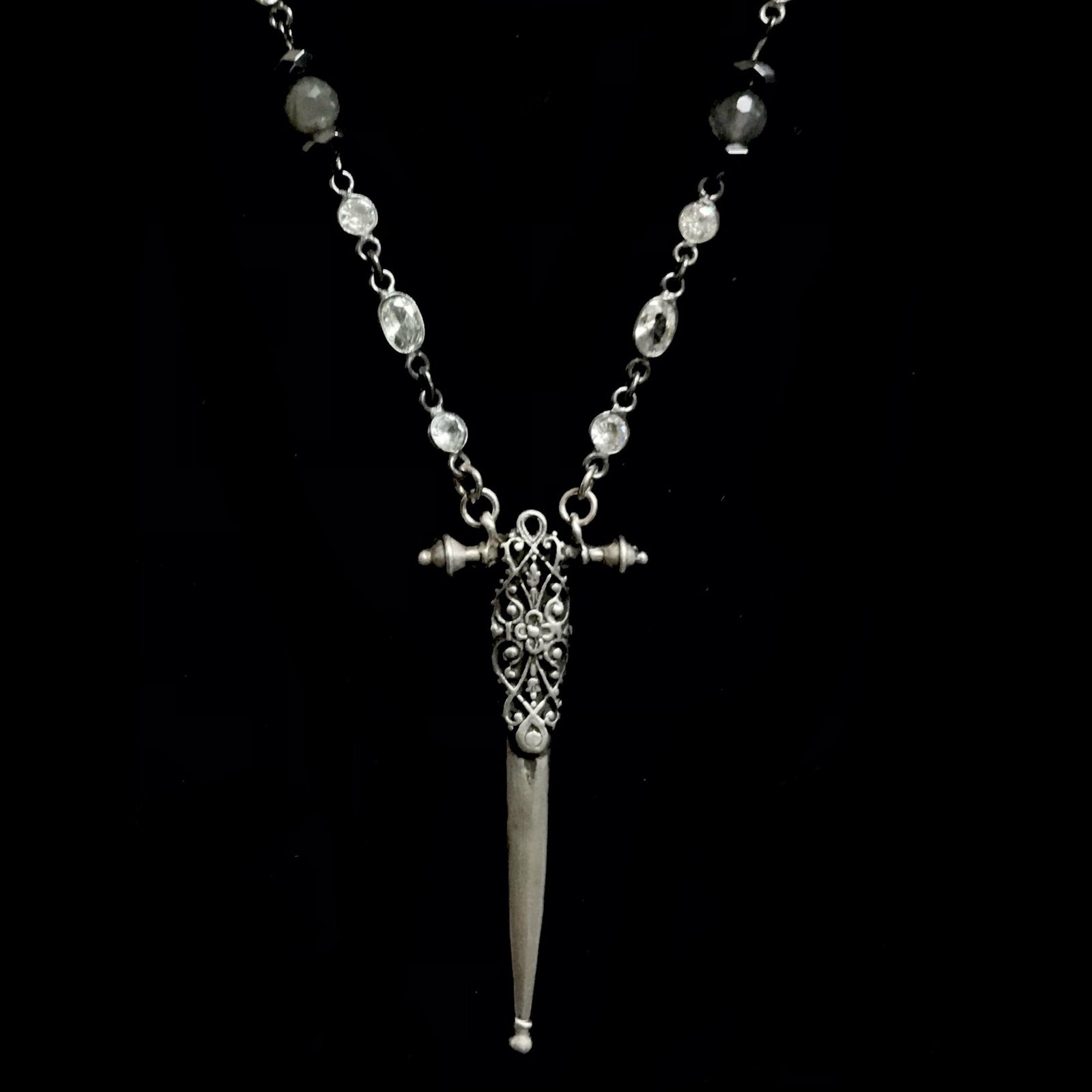 Joan of Arc' Fierbois Sword of Saint Catherine  Galaxy Mix & Sterling Silver