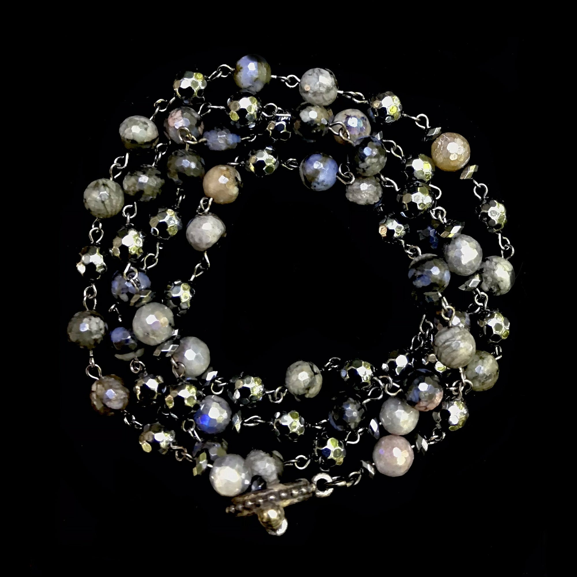 Galaxy Mix Wrap  Necklace / Bracelet  by Whispering Goddess