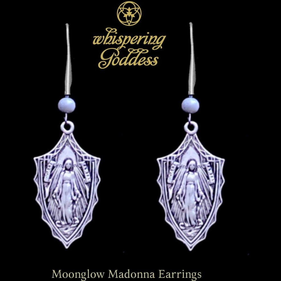 Moonglow Madonna Earrings - Silver