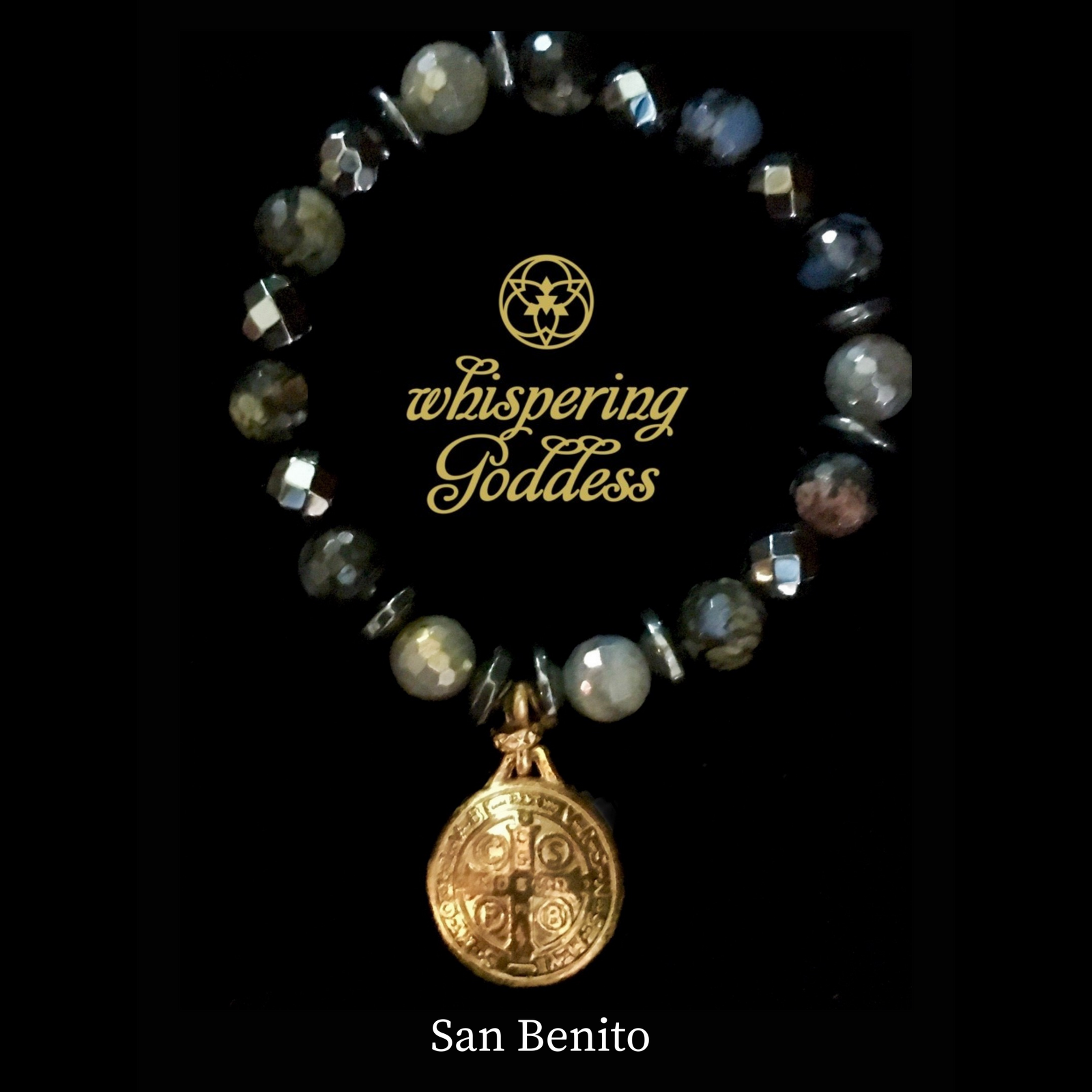 San Benito Medal  Enlightenment Bracelet in Galaxy Mix
