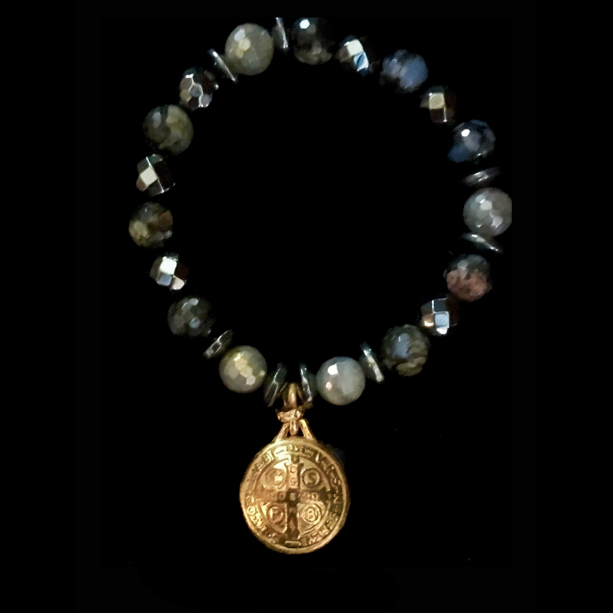 San Benito Medal  Enlightenment Bracelet in Galaxy Mix