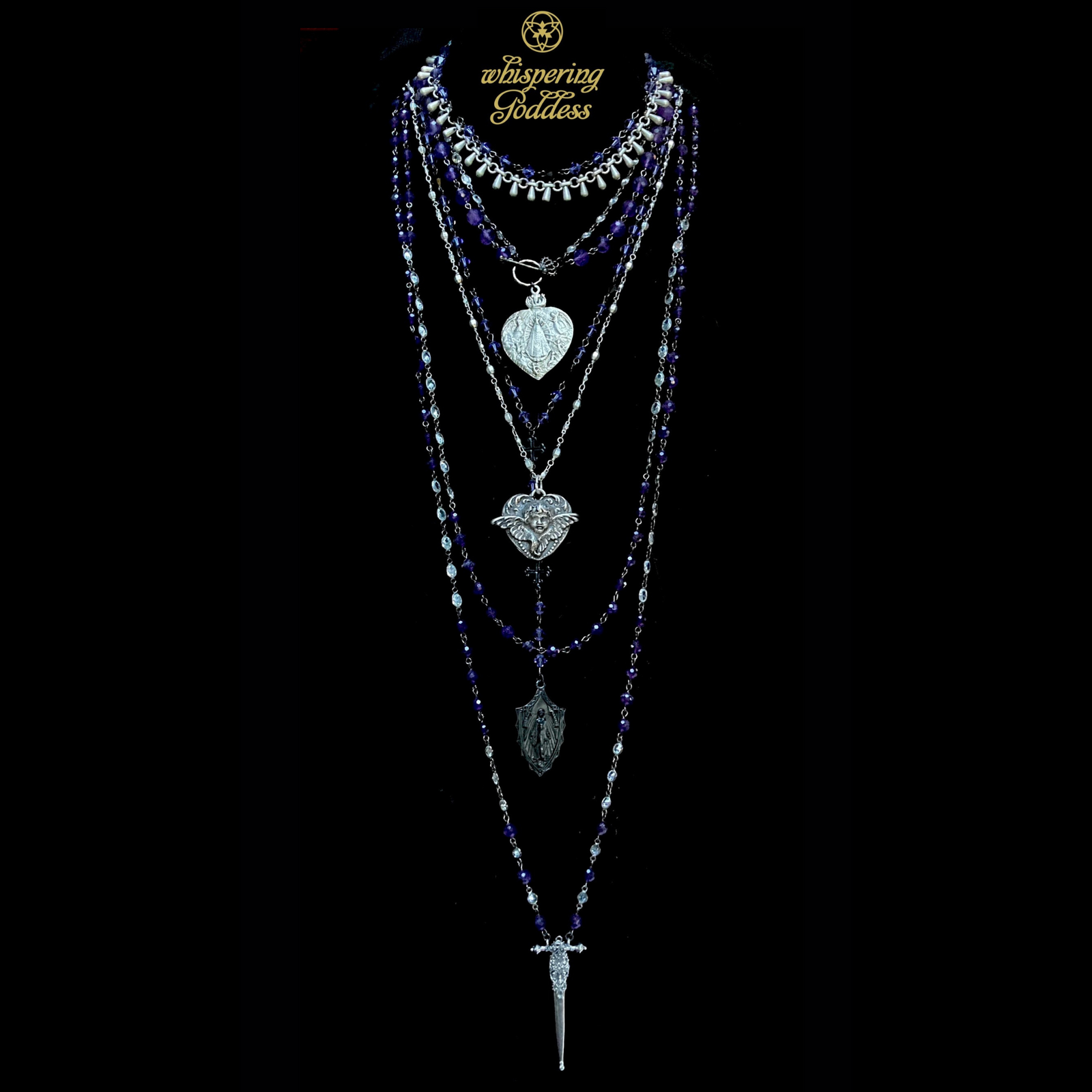 The Ritual Fierbois Sword in Amethyst & Sterling Silver