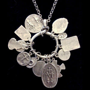 Nightingale Mountain Madonna Medal Charm Bracelet