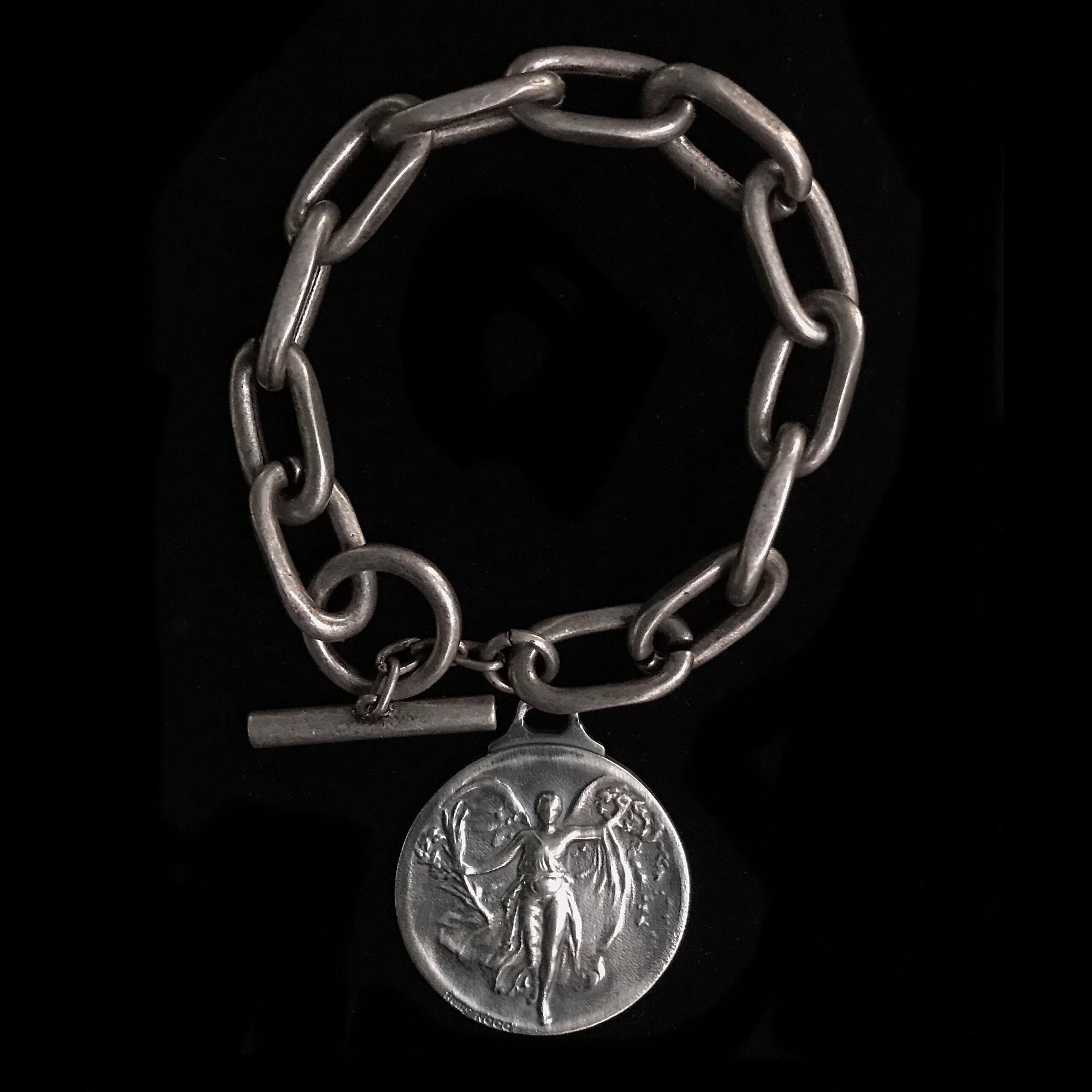 Nike the Greek Victory Goddess Medallion Bracelet by Whispering Goddess