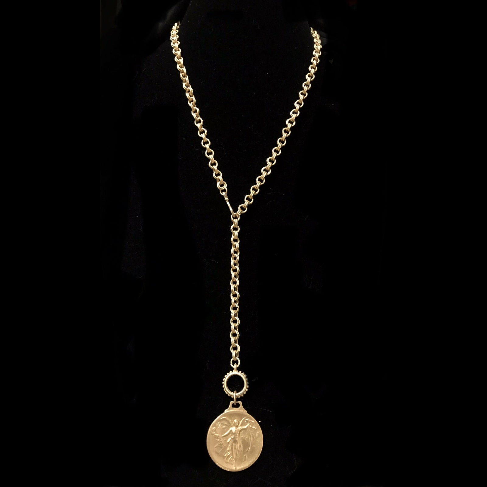 Nike the Goddess of Victory Double Cable Chain Necklace