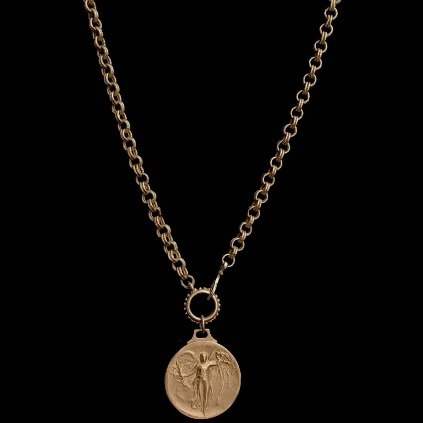 Nike the Goddess of Victory Double Cable Chain Necklace - Whispering Cowgirl