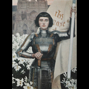 Saint Joan of Arc Bravery Link Necklace - Sterling Silver