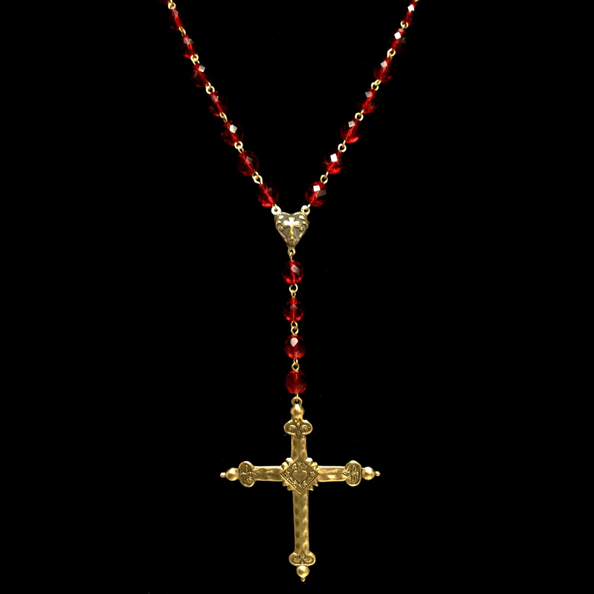 Vanessa Mooney - The Jules Rosary - Necklaces - Gold / Rosary ...